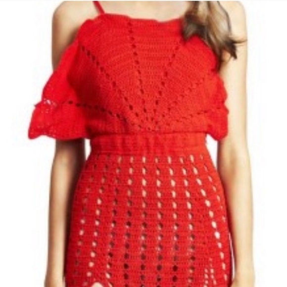 Gorgeous red crochet dress - Picture 10 of 10